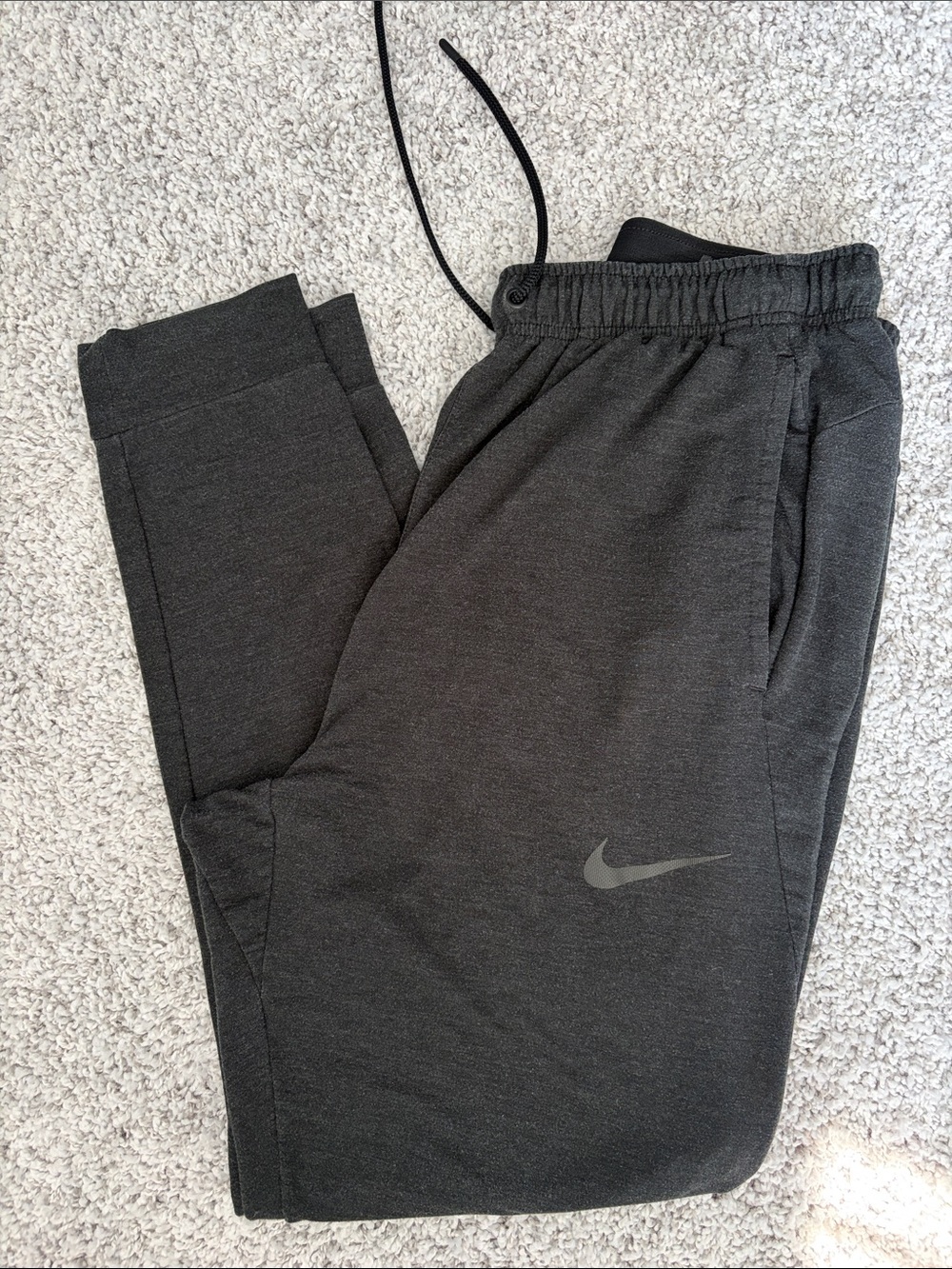 Nike Men’s Charcoal Gray Athletic Jogger Bottoms
